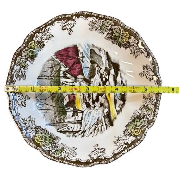 Johnson Brothers Friendly Village Ice House Saucers 5 5/8 Set Of 10 - Picture 8 of 8